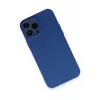 Lopard İphone 13 Pro Max Kılıf Nano İçi Kadife Silikon - Lacivert