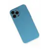 Lopard İphone 13 Pro Max Kılıf Nano İçi Kadife Silikon - Mavi