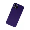 Lopard İphone 13 Pro Max Kılıf Nano İçi Kadife Silikon - Mor