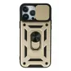 Lopard İphone 13 Pro Max Kılıf Pars Lens Yüzüklü Silikon - Gold