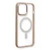 Lopard İphone 13 Pro Max Kılıf Room Magneticsafe Silikon - Pudra