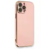 Lopard İphone 13 Pro Max Kılıf Volet Silikon - Pembe