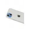 Lopard İphone 13 Rainbow Kamera Lens Koruma Cam - Mavi