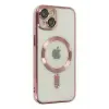 Lopard İphone 14 Plus Kılıf Kross Magneticsafe Kapak - Rose