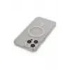 Lopard İphone 14 Pro Max Kılıf Matte Şeffaf Magneticsafe - Şeffaf