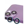 Lopard İphone 14 Raze Metal Kamera Lens - Mavi