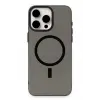 Lopard İphone 15 Pro Kılıf Anka Pc Magneticsafe Sert Metal Kapak - Siyah