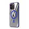 Lopard İphone 15 Pro Max Kılıf Mudo Magneticsafe Standlı Kapak - Lacivert