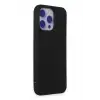 Lopard İphone 15 Pro Max Kılıf Nano İçi Kadife Silikon - Siyah