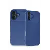 Lopard İphone 16 Kılıf Auto Focus Karbon Kapak - Lacivert