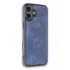 Lopard İphone 16 Plus Kılıf Aras Deri Kapak - Lacivert