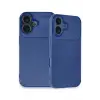 Lopard İphone 16 Plus Kılıf Auto Focus Karbon Kapak - Lacivert
