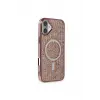 Lopard İphone 16 Plus Kılıf Diamond Magsafe Kapak - Pembe