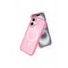 Lopard İphone 16 Plus Kılıf Star Magsafe Kapak - Pembe
