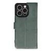Lopard İphone 16 Pro Kılıf Trend S Plus Kapaklı Kılıf - Yeşil