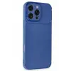 Lopard İphone 16 Pro Max Kılıf Auto Focus Karbon Kapak - Lacivert