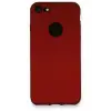 Lopard İphone 7 Kılıf First Silikon - Bordo