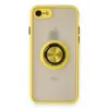Lopard İphone 7 Kılıf Montreal Yüzüklü Silikon Kapak - Sarı