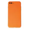 Lopard İphone 7 Plus Kılıf First Silikon - Parlak Turuncu