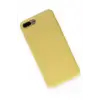 Lopard İphone 7 Plus Kılıf Nano İçi Kadife Silikon - Sarı