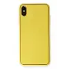 Lopard İphone Xs Max Kılıf Coco Deri Silikon Kapak - Sarı