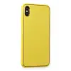 Lopard İphone Xs Max Kılıf Coco Deri Silikon Kapak - Sarı