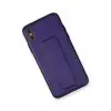 Lopard İphone Xs Max Kılıf Coco Deri Standlı Kapak - Mor