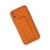 Lopard İphone Xs Max Kılıf Coco Deri Standlı Kapak - Turuncu