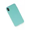 Lopard İphone Xs Max Kılıf Nano İçi Kadife Silikon - Turkuaz