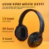 Lopard M6 Plus Ayarlanabilir ve Katlanabilir Kulak Üstü Bluetooth Kulaklık