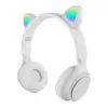 Lopard M6 Pro Cat RGB Led Işıklı Kedi Kulağı Band Tasarımlı Ayarlanabilir ve Katlanabilir Kulak Üstü Bluetooth Kulaklık