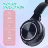 Lopard M6 Pro Cat RGB Led Işıklı Kedi Kulağı Band Tasarımlı Ayarlanabilir ve Katlanabilir Kulak Üstü Bluetooth Kulaklık