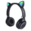 Lopard M6 Pro Cat RGB Led Işıklı Kedi Kulağı Band Tasarımlı Ayarlanabilir ve Katlanabilir Kulak Üstü Bluetooth Kulaklık