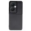 Lopard Oppo Reno 11f Kılıf Auto Focus Karbon Kapak - Siyah