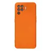 Lopard Oppo Reno 5 Lite Kılıf Nano İçi Kadife Silikon - Turuncu