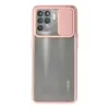 Lopard Oppo Reno 5 Lite Kılıf Palm Buzlu Kamera Sürgülü Silikon - Pembe