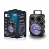 Lopard Pk-15 Fm Radyolu Mikrofonlu Rgb Tws 8 İnç Stereo Bass Kablosuz Karaoke Hoparlör