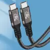 Lopard QG01 Type-C to Type-C USB4 PD Data Kablosu 240W 40Gbps 8K@60Hz 0.2 Metre