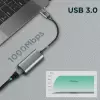 Lopard QG03 USB-A to RJ45 USB3.0 Ethernet Dönüştürücü Kablo 1000Mbps 22cm