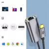 Lopard QG04 Type-C to RJ45 Ethernet Dönüştürücü Kablo 1024Mbps 22cm