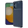 Lopard Realme 12 Lite Kılıf Auto Focus Karbon Kapak - Lacivert