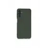 Lopard Samsung Galaxy A14 4g Kılıf Nano İçi Kadife Silikon - Koyu Yeşil