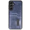 Lopard Samsung Galaxy A16 5g Kılıf Sara Kartvizitli Deri Kılıf - Lacivert