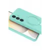 Lopard Samsung Galaxy A35 5g Regal Magsafe Standlı Kapak - Su Yeşili
