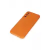 Lopard Samsung Galaxy M34 5g Kılıf Nano İçi Kadife Silikon - Turuncu