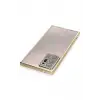 Lopard Samsung Galaxy Note 20 Ultra Kılıf Razer Lensli Silikon - Gold