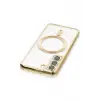Lopard Samsung Galaxy S22 Kılıf Kross Magneticsafe Kapak - Gold