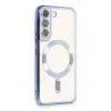 Lopard Samsung Galaxy S22 Kılıf Kross Magneticsafe Kapak - Sierra Blue