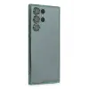 Lopard Samsung Galaxy S22 Ultra Kılıf Razer Lensli Silikon - Yeşil