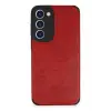Lopard Samsung Galaxy S23 Kılıf Loop Deri Silikon - Kırmızı